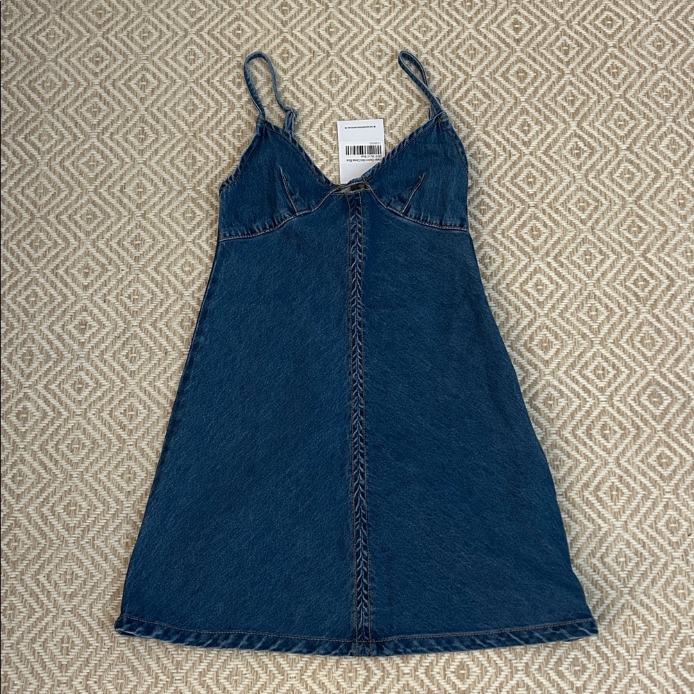 PRINCESS POLLY
Blue Denim Spaghetti Strap Dress